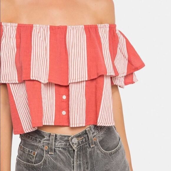 FAITHFUL THE BRAND SALERNO OFF THE SHOULDER TOP SIZE 2 - Picture 1 of 5